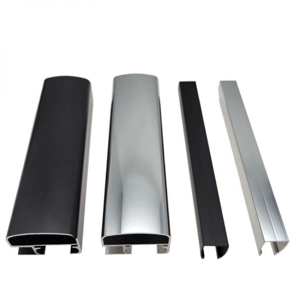 Polished aluminum profile